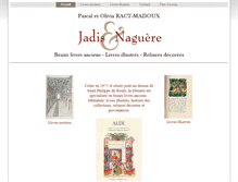 Tablet Screenshot of librairie-jadisetnaguere.com